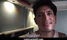 Straight Latino Guy Paid for Gay POV Fuck Outdoors