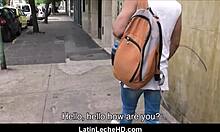 Straight Latino Guy Paid for Gay POV Fuck Outdoors