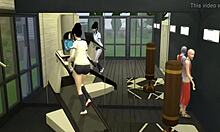 Yo, this Dragon Ball hentai with Chichi getting trained by Roshi is wild stuff!