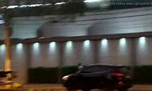 Latina Brunette Gets Assfucked Doggystyle In Car Creampie