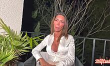 vittoria, that naughty brunette with irresistible curves, shows off big tits