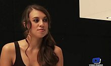 young brunette exploring sexuality with old voyeur