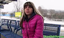 i'm swallowing cum like a real slut outdoors.