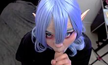 Blowjob from goth elf furiyssh