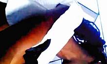 juicy african slut bent over for muscular cock.