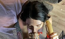 gorgeous whore enjoys double penetration with big dick and toy