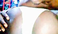 juicy african slut bent over for muscular cock.