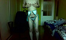 Petite teen slut fingers wet pussy solo