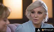 Hey, watch busty milf Kenzie Taylor facefuck her stepdaughter in hot 69!