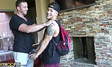 Alpha Jock Dominates Gay Boy's Big Ass Hard