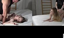 college slut fucked rough by her roommates