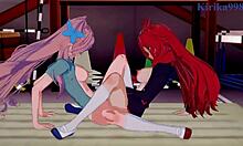 Kanade Am And Maria Cadenzavna Eve And Cagliostro Intense Lesbian Play - Symphogear Hentai