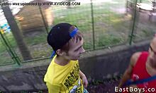 Step sister Dixie Lynn catches Brick Danger jerking off