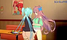 Kanade Am And Maria Cadenzavna Eve And Cagliostro Intense Lesbian Play - Symphogear Hentai