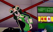 Tsuyu Asui And Mt Lady In My Hero Academia