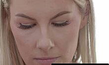 Nerdy teen jizzes on Bunny Madison's perfect tits