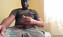 Military guy wants blowjob while dirty talking and jerking off until orgasm