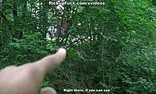 Ebony Girl Hard Fucked in Forest for 200 Euros