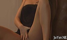 Legal Age Teen Stretches Moist Holes With Toys