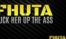 Skinny Jane Miller Bent Over for Asshole Stretching