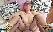 Skinny Couple's Intense First Date Sex Leads To Orgasm And Cumshot