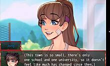 Harem Game Ep 1 Seduces Hot Redhead Girl With Cute Outfit