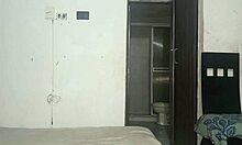 Beautiful Latina Watches Her Stepbrother Bathing