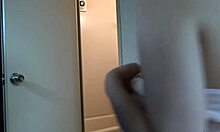 Young Japanese Girl Exposes Natural Tits in Steamy Bathroom Shower Scene