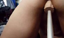 BBW Rides Dildo In POV View