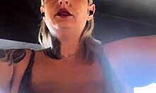 Sweaty gym girl trains near Marginal Tietê. Truckers honk watching her wet ass, driving her wild with lust.