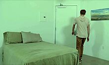 Straight friend seduced during massage turns on