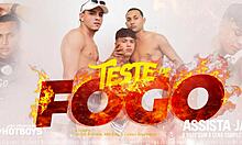 Fodendo o Safado com Meu Melhor Amigo em Intensa Ação de Grupo