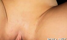 naughty hotty looks so satisfied after getting those hardcore facials