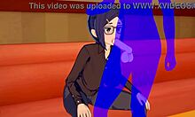 Tsuki uzaki and ami asai have intense sex with the old man in uzaki-chan hentai