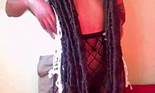 Ebony Girl Fucked In Stockings