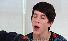 Just another day when this twink tried his first porn. Got fucked hard in a raw anal scene.