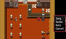 Maid deepthroats giant cock in hentai game!