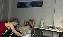 Homemade Threesome - Girl Seduces Gay Couple To Fuck - 1 143