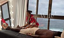 Massagista asiática faz massagem relaxante em negro dotado que não resistiu e gozou dentro da buceta da latina gostosa parte ii - lina nakamura - john coffee completo no red 😏