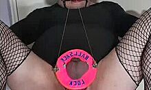 crossdressing sissy explores self bdsm