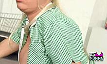 Super Sexy Shaved Blonde Gets Her Tight Cunt Ripped Apart With Anal And Cumshot In Store