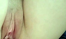 Close up pulsing creampie orgasm with natural tits 😍