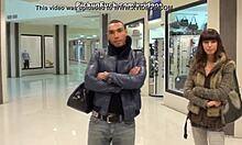 Brown Cutie Picks Up Treats In The Mall