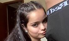 Watching Wellington Prado get my kisses down to deepthroat. Sloppy blowjob ends with a bang on red