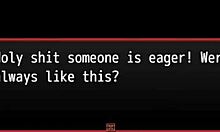 Maid deepthroats giant cock in hentai game!