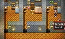 Maid deepthroats giant cock in hentai game!