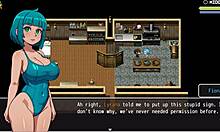 she asks did you fall in water without panties in hentai game