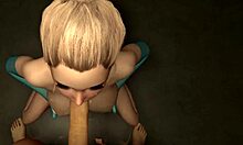 busty blonde hentai, gimme that deepthroat pov now