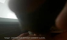 Early morning blowjob with slutty makeup, he doesn't cum but I wank with his cock in my mouth.