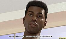 3D animated interracial comic of a man whose wife cheats on him with a black man